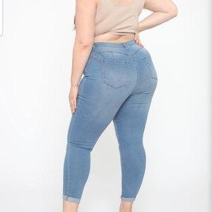 Fashion Nova Light Was Jeans